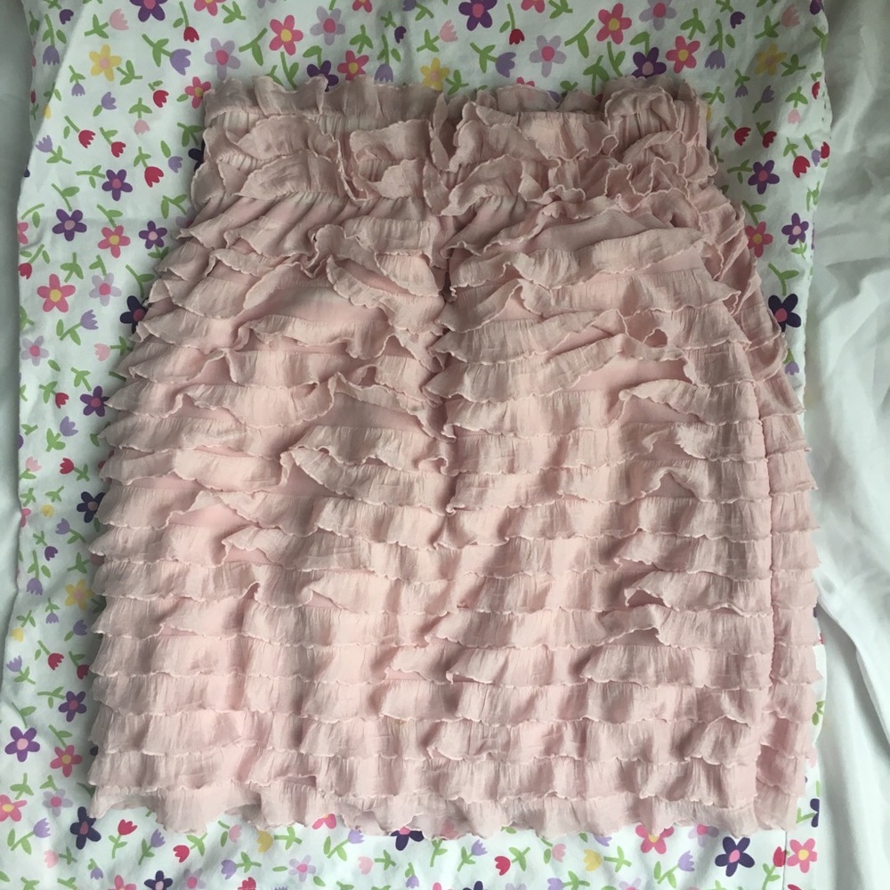 Pink Ruffle Skirt